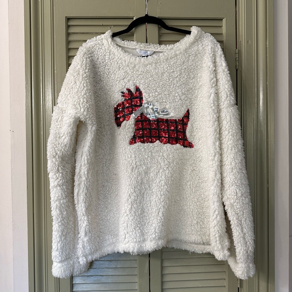 Time & Tru Fur Sherpa Pullover Size XXL (20)